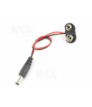 LIZDAS - ADAPTERIS 9V 6F22 baterijai su 2.1/5.5mm kištuku, ilgis 195mm CLI231.jpg