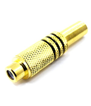 ГНЕЗДО RCA для кабеля чёрное 6мм, gold-plated CLI356J.jpg