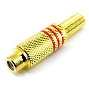 SOCKET RCA for Cable red 6mm, gold-plated CLI356R.jpg