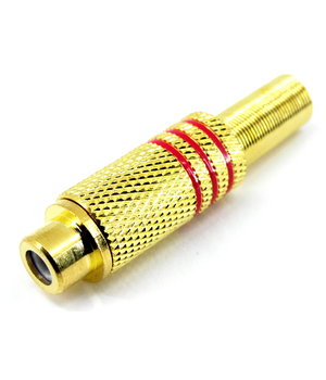 SOCKET RCA for Cable red 6mm, gold-plated CLI356R.jpg