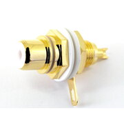 SOCKET RCA, Panel mounting, white Teflon, gold-plated CLI375B.jpg