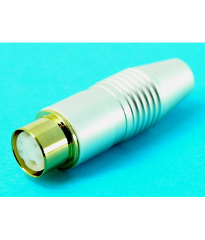SOCKET mini DIN 4pin for Cable,  gold-plated CLI544G.jpg