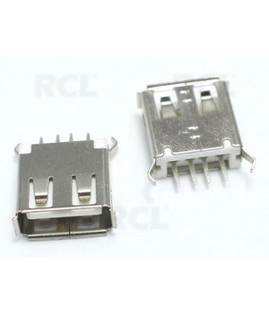 Socket USB A  2.0, straight, gold-plated CLI810_1V.jpg