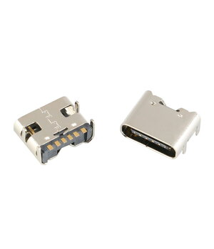 Lizdas USB 3.1 C-type, SMT kampu 90°, 6pin CLI846+1.jpg