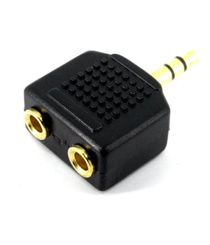 ADAPTOR 1x 3.5mm Jack <-> 2x 3.5mm Jack stereo, gold-plated CPA010G+1.jpg