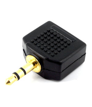 ADAPTOR 1x 3.5mm Jack <-> 2x 3.5mm Jack stereo, gold-plated CPA010G.jpg