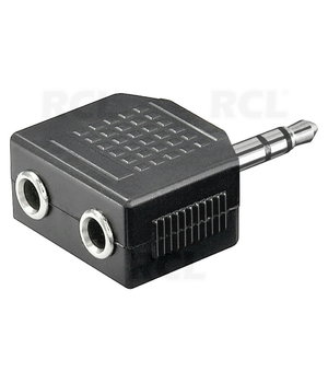 АДАПТЕР 1x3.5mm Jack <-> 2x3.5мм Jack (Г) stereo CPA010Q.jpg