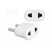 ADAPTER AC/AC Euro => USA, white, for travelling CPE010.jpg