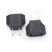 ADAPTOR AC/AC Euro => USA, black, travelling CPE010J.jpg