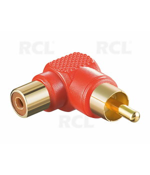 АДАПТЕР RCA (Ш) <-> RCA (Г), под 90° углом красный CPE108R.jpg