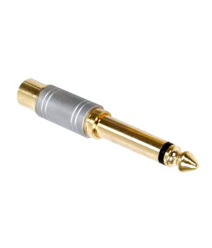 ADAPTOR ø 6.3mm Jack (M) mono <-> RCA (F), 24k gold-plated, HQS CPE522HQS.jpg