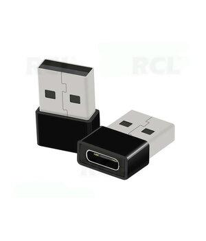 ADAPTERIS OTG USB A 2.0 (K) <-> USB C type (L), juodas CPEK018.jpg