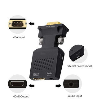 ADAPTERIS - KEITIKLIS iš VGA į HDMI, su USB ir Audio kabeliais CPEK027+3.jpg