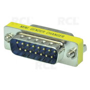 ADAPTERIS - SUJUNGIMAS KOMPIUTERIUI D-Sub 15pin (K) <-> D-Sub 15pin (L),  mini CPEKM15M15F.jpg