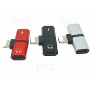 ADAPTER  Iphone Lighting <-> 2 x USB-C (colour random) CPEKUSB01IP.jpg