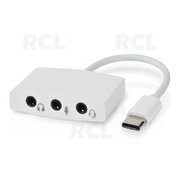 ADAPTERIS USB2.0 USB-C (C type) <-> 3x3.5mm lizdai CPEKUSB05.jpg