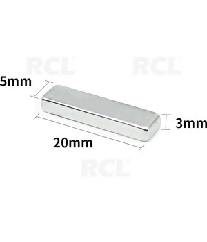 Powerful Magnets Block 20x5x3mm, NdFeB CPHM2005A.jpg