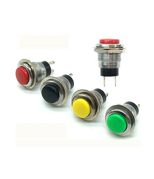 Кнопочный переключатель ON-(OFF) 1A / 250VAC, ø14мм, M12, красный CPR008X.jpg