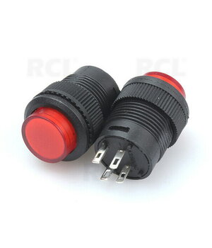 Push-button switch, OFF-(ON), 3A 250VAC, M16, with 12V red LED indication CPR156R.jpg