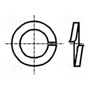 1275178 Washer; spring; M3; D=6.2mm; h=0.8mm; steel; Plating: zinc; DIN 127A B_sBcIrkEi90CXFxWY54h_jpws1_2Z1uq0-ZnuH5vXg