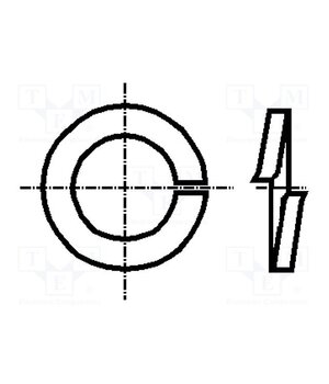 1275178 Washer; spring; M3; D=6.2mm; h=0.8mm; steel; Plating: zinc; DIN 127A B_sBcIrkEi90CXFxWY54h_jpws1_2Z1uq0-ZnuH5vXg