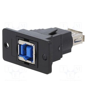 CP30606NMBX1 Adapter; USB A socket,USB B socket; Slim; USB 3.0; gold-plated L4cSSyYaejkmL2d37E1Rkr3qxELX_xGrTCbhe_Py4f4