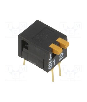 A6DR-2100 Switch: DIP-SWITCH; Poles number: 2; ON-OFF; 0.03A/30VDC; Pos: 2 V_vvOaTEk_Jm-a_baNmLmTNGzpI3SkJJKKj12NXY3sQ