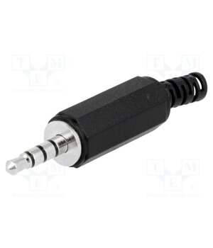 FC68124 Connector: Jack 3,5mm; plug; male; ways: 4; straight; for cable t5HghXzwAfAYKLf_3GK56A34OG3DI1BnZDlgdV1OecA