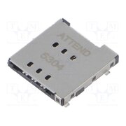 115U-A110 Connector: for cards; Nano SIM; push-pull; SMT; PIN: 6 8YYcby2SQNPm9hkRJZzkmM8vfEwTUKQzCdFpB3SNdJI