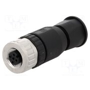 21033192401 Connector: M12; plug; PIN: 4; female; 250V; straight; IP67; for cable 5DjNPSXn651zhiDbKmB5yhrneEtLZO3qhxRUVsFQHgY