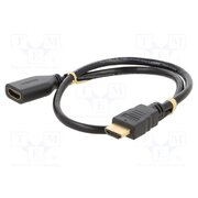 61306 Cable; HDMI socket,HDMI plug; HDCP 2.2,HDMI 2.0; 0.5m; black M8KUxKgHaZYiSFTZ6gndaxBWPiHgmDeN6Z90xSEaXL0