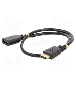 61306 Cable; HDMI socket,HDMI plug; HDCP 2.2,HDMI 2.0; 0.5m; black M8KUxKgHaZYiSFTZ6gndaxBWPiHgmDeN6Z90xSEaXL0