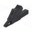 65.9188-21 Crocodile clip; 10A; 60VDC; 30VAC; black; Plating: nickel plated iVqKlzhfXubrlQ31yw0U54ogpKhhe72ON8LF6wHsBUk