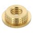 0006M6 Threaded insert; brass; M6; BN 37905; L: 3mm; for plastic RCppsoyUyrkMg-5TBiEpsT_vCVyy59ynYKxRSJt_6Fw