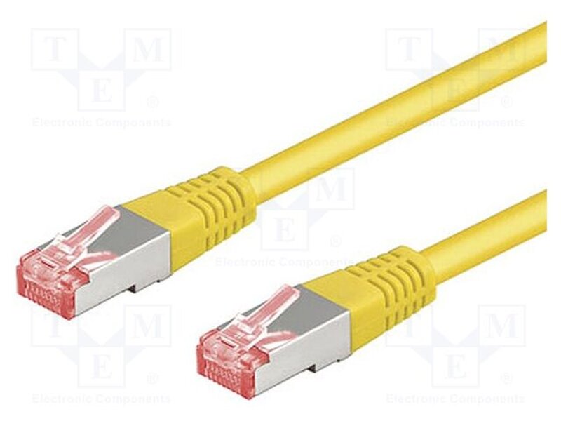 93210 Patch cord; RJ45 plug,both sides; S/FTP; 6; stranded; Cu; 0.25m ...