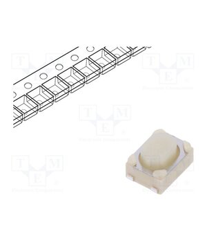 SKRPABE010 Microswitch TACT; SPST; Pos: 2; 0.05A/16VDC; SMT; 1.6N; 2.6mm; SKRP E50dVPdlA284dJpg2l4Y3PR3JwVEmkbBZU7a6tEkYqc