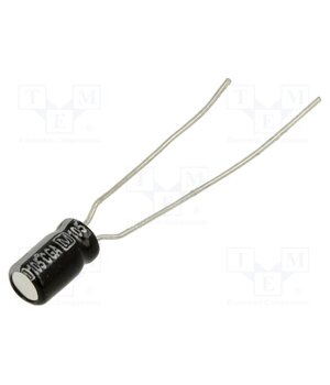 EEAGA1E100B Capacitor: electrolytic; THT; 10uF; 25VDC; Ø4x7mm; Pitch: 5mm; ±20% ppr1SqNAhwZoBtLOsp1XgD05orNGH5T0mu_o2SgGrQ8