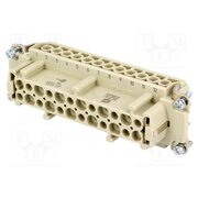 09330242701 Connector: HDC; contact insert; female; 16A; 500V; Han E®; PIN: 24 B8BR6pzpaMkYFGRWX4k-HkoUKOcBRRoQ64KGyA-QBSo