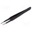 5-859-13 Tweezers; Blade tip shape: flat; Tweezers len: 125mm; ESD tQTJzUNdP0lrfeT9sephtI1itXM1WvlTcjHiuNzqwOY