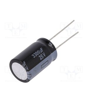 EEUFR1E332 Capacitor: electrolytic; low ESR; THT; 3300uF; 25VDC; Ø16x25mm BSPAP76aA9isL_Cikkkp2-C9GHCa9m4PL90mR5bL5QU