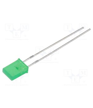 L-103GDT LED; green; 5x7mm; 2÷5mcd; 110°; Front: flat; 10mA; 2.2÷2.5VDC umJMXtSYhAnY0rHPjWedH8qJMFkmb5VRgCJOpcnzuYA