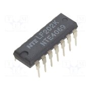 NTE4069 IC: digital; NOT; Ch: 6; CMOS; THT; DIP14; 3÷18VDC; -55÷125°C; 30uA rn__atTB9TNdSetFcN6ntWMvYWGLFZhmiFEkyU4rO7o