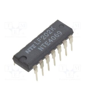 NTE4069 IC: digital; NOT; Ch: 6; CMOS; THT; DIP14; 3÷18VDC; -55÷125°C; 30uA rn__atTB9TNdSetFcN6ntWMvYWGLFZhmiFEkyU4rO7o