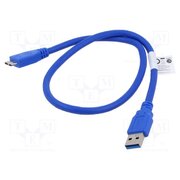 CA-US3M-10CC-0005-B Cable; USB 3.0; USB A socket,USB B micro plug; gold-plated; 0.5m bjhduKPB4vEAfdcOEpjhOIFr2_5UAA7akmjGlcbNFGI