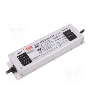 ELG-240-24A-3Y Power supply: switching; LED; 240W; 24VDC; 5÷10A; 100÷305VAC; IP65 RxFdCw-MZMS21RiMh4ZMLGlybwVbyD9n8r2A44ndPkM