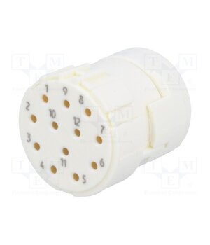 09151123101 Connector: M23; contact insert; PIN: 12; female; crimped; 8A; 200V etvkNnOPDNsG3Dn1Lispo-0EZquRAlYMnaSrTgiyFVg