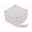 1555E2GY Enclosure: multipurpose; X: 90mm; Y: 90mm; Z: 60mm; 1555; grey kH07etWWkv3K5UdeeLZsww7GLo07eTgPtnlW95hjBxA