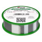 SN96,5AG3CU0,5-WS212/2,5%0.50 100 G Tin; lead free; Sn96,5Ag3Cu0,5; 0.5mm; 100g; reel; 217÷220°C; 2.5% TmqpnoIiKI5KL3FjHf51t9t1dXgixGZDXPEdwVgKqyM