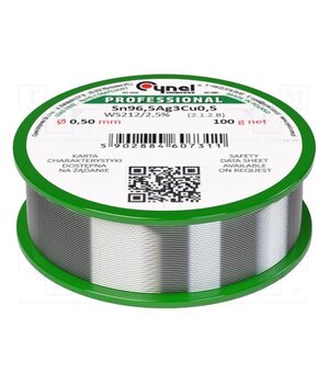 SN96,5AG3CU0,5-WS212/2,5%0.50 100 G Tin; lead free; Sn96,5Ag3Cu0,5; 0.5mm; 100g; reel; 217÷220°C; 2.5% TmqpnoIiKI5KL3FjHf51t9t1dXgixGZDXPEdwVgKqyM