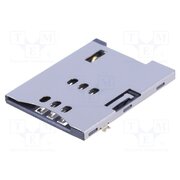 C0662-06CGBR00R Connector: for cards; SIM; push-push; SMT; gold-plated; PIN: 6 Tn7BeKW351p2hUVQ9C-6Zr_3vgTpB8Y6zD-a3TDYQCo